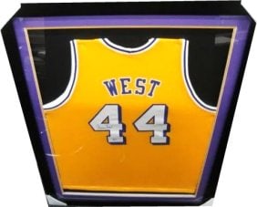 Jerry West Hand Signed Autographed #44 Jersey Los Angeles Lakers Beckett
