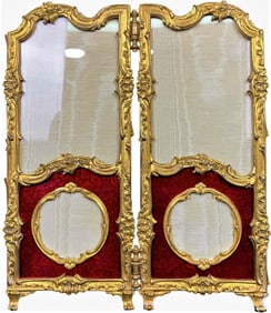Marque Depose, Paris Bronze & Enamel Screen