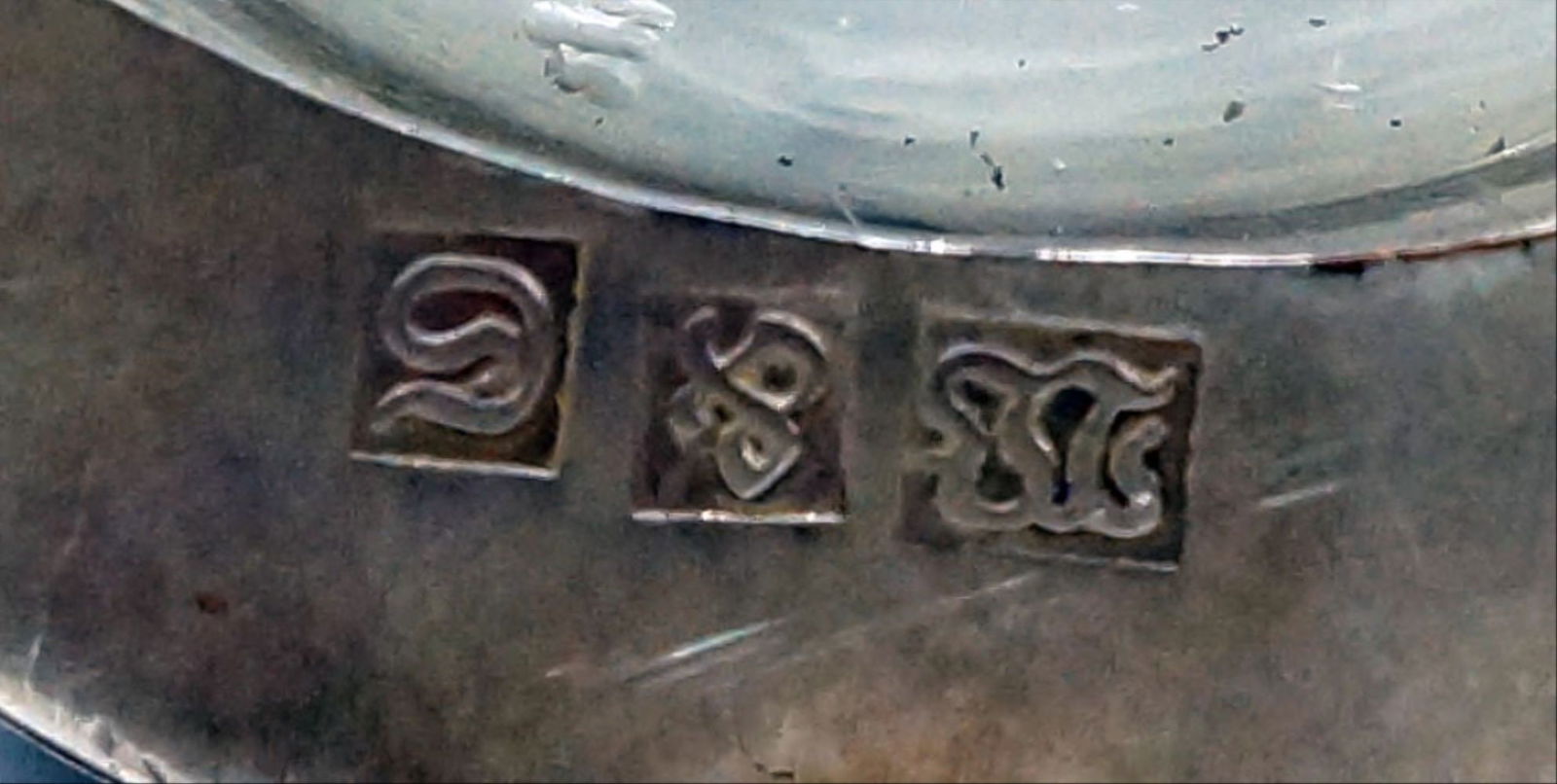 Silverplate Decorated Bottle - 6