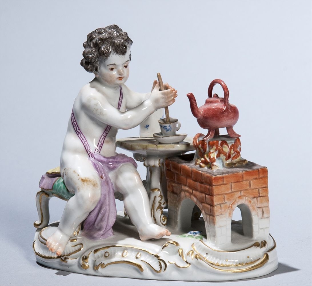 19Th Century Meissen Figure Of Teamaker (1 of 1)