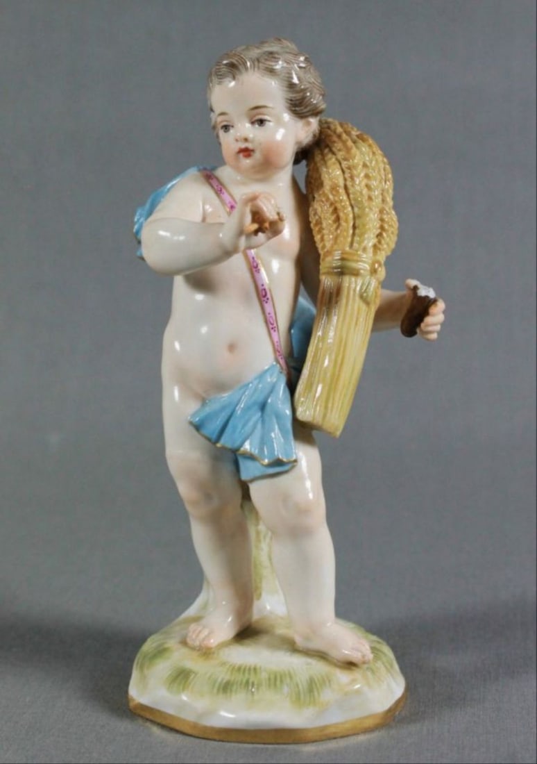 Meissen Porcelain Emblematic Figure Late 19Th/Early (1 of 3)