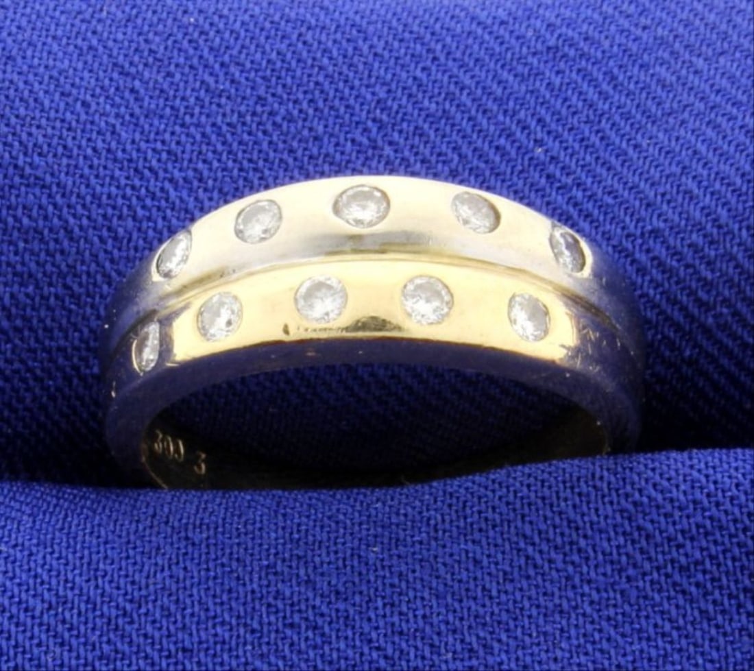 White & Yellow Gold Diamond Ring (1 of 2)