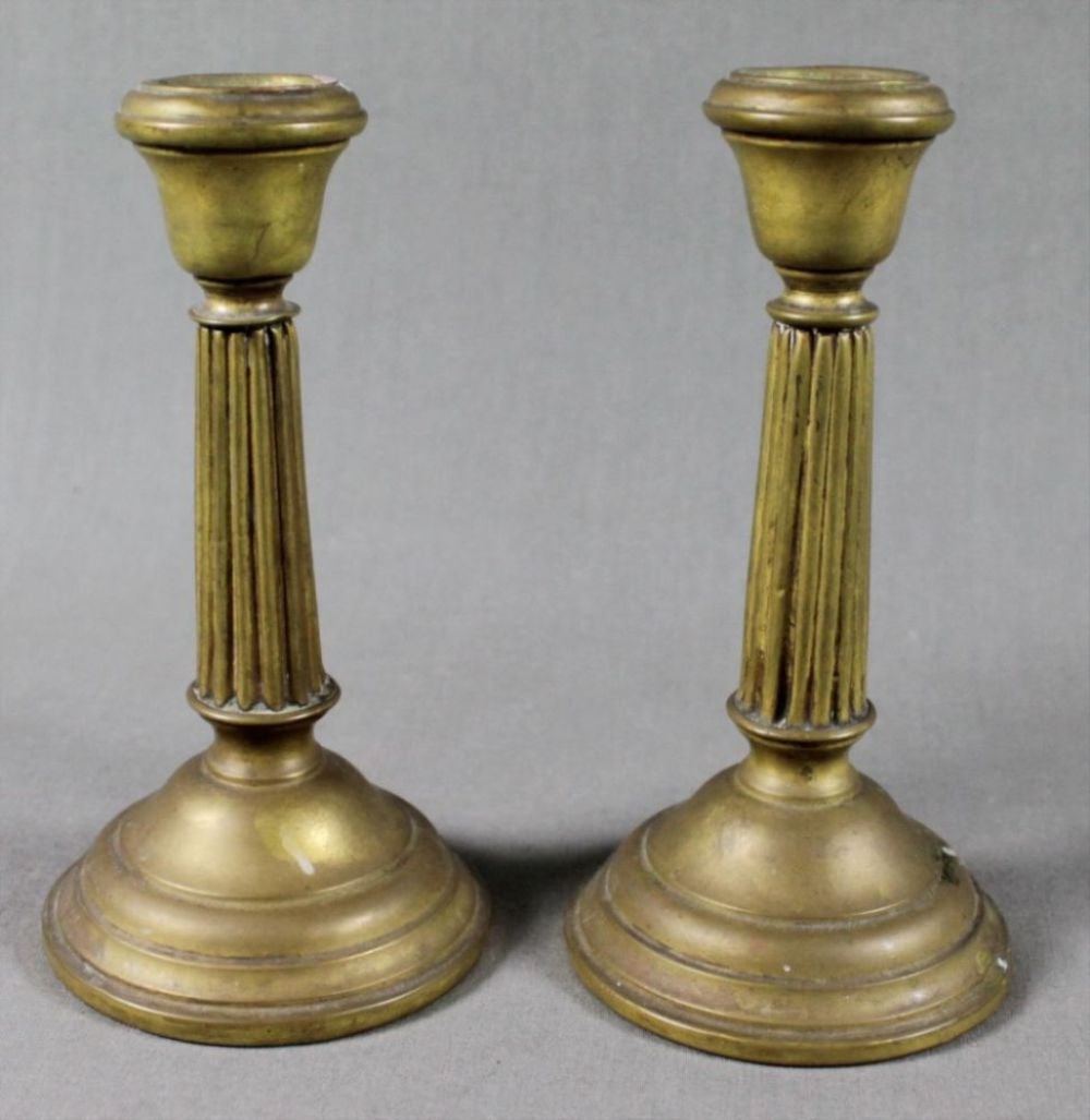 Pair Of Brass Candlesticks (1 of 2)