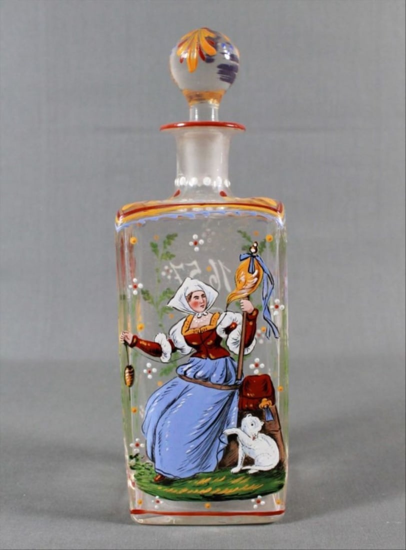 19Th Century Lobmeyr Style Bottle (1 of 4)