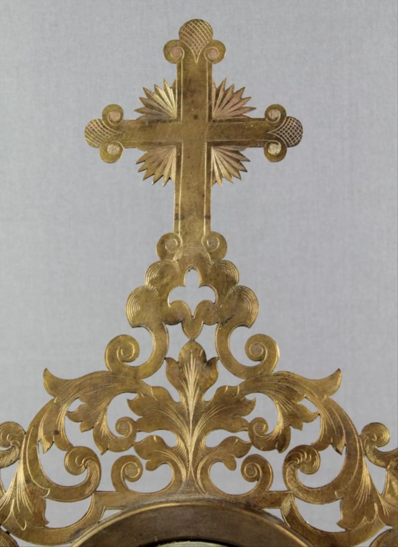 Framed Ecclesiastical Plaque W/ Bronze Frame - 3