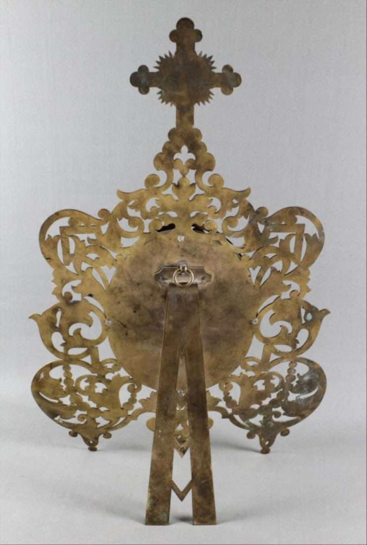 Framed Ecclesiastical Plaque W/ Bronze Frame - 5