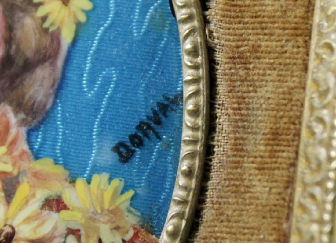 Framed Enamel Plaque - 4