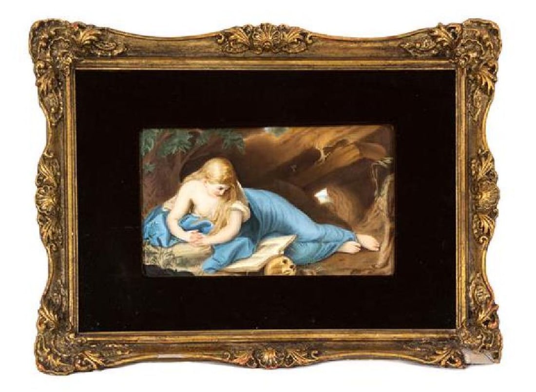 A Kpm Porcelain Plaque Of Mary Magadalene Height 7 X (1 of 1)
