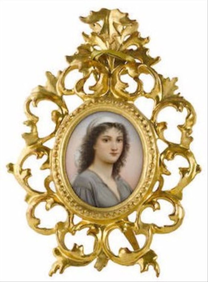 Continental Oval Porcelain Plaque Early 20Th Century (1 of 1)