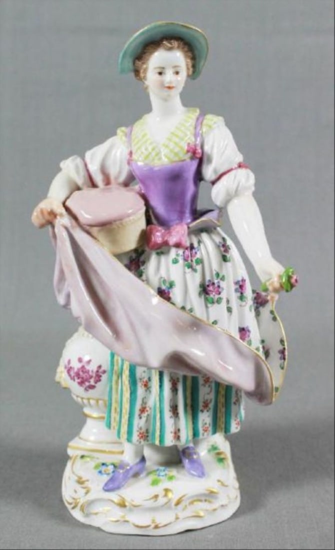 Meissen Figure Of Woman With Pillow (1 of 4)