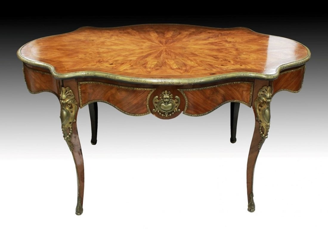 French Inlaid Center Table (1 of 4)