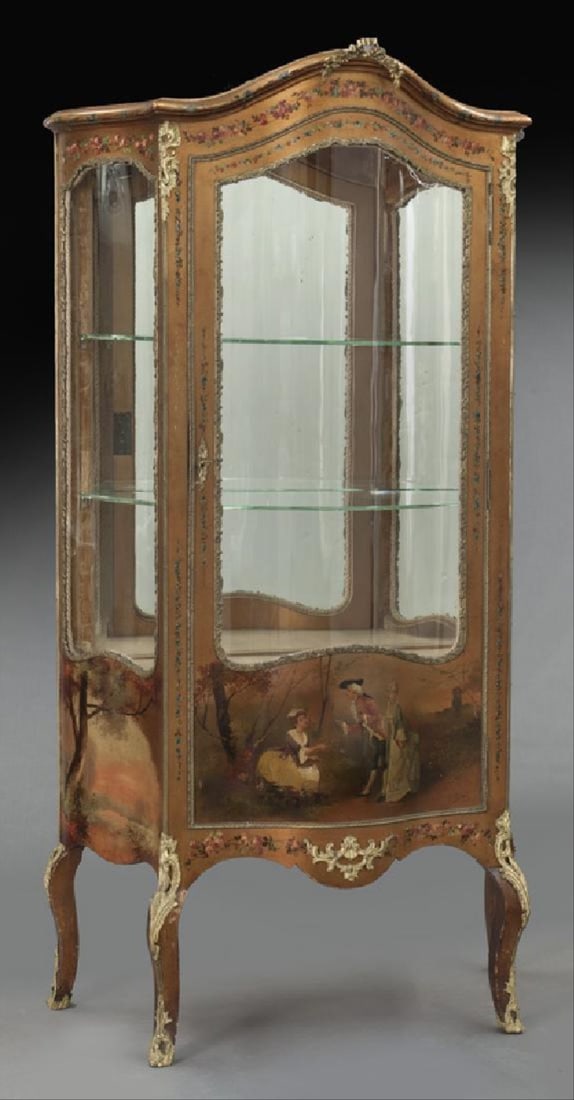 Vernis Martin Style Ormolu Mounted Vitrine (1 of 8)