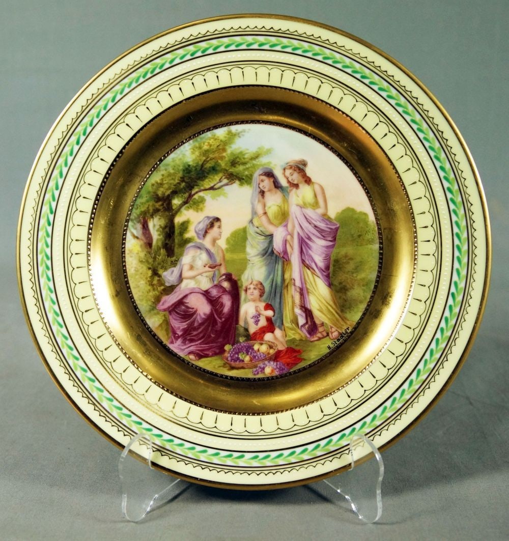 Royal Vienna Plate Titled "The Decoration Of Cupid" (1 of 4)