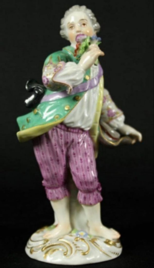 Meissen Figure Of Boy With Flowers (1 of 4)