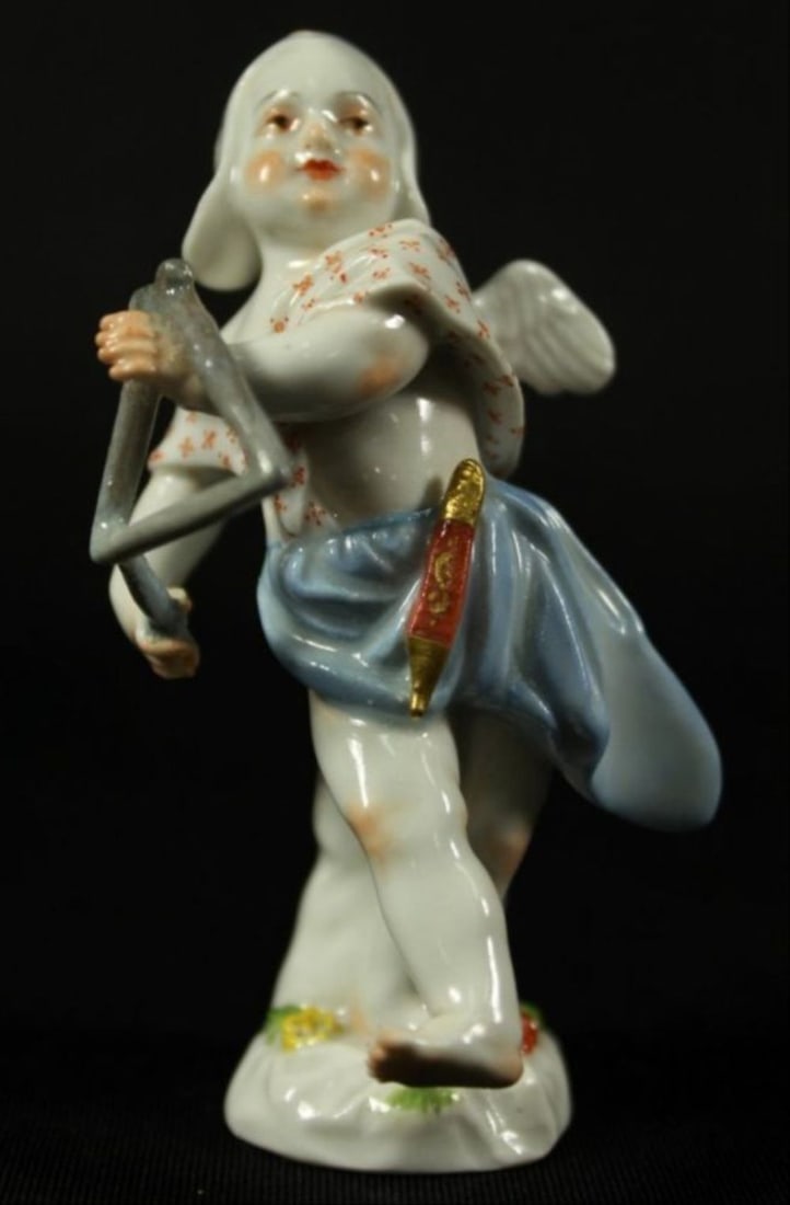 Meissen Figure Of Man With Triangle (1 of 4)