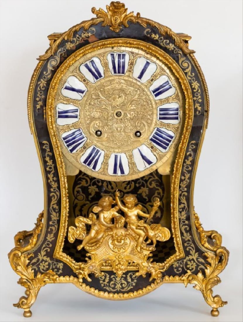 Large 23.5" 19Th C. Boulle Style Gilt Metal Mounted (1 of 7)
