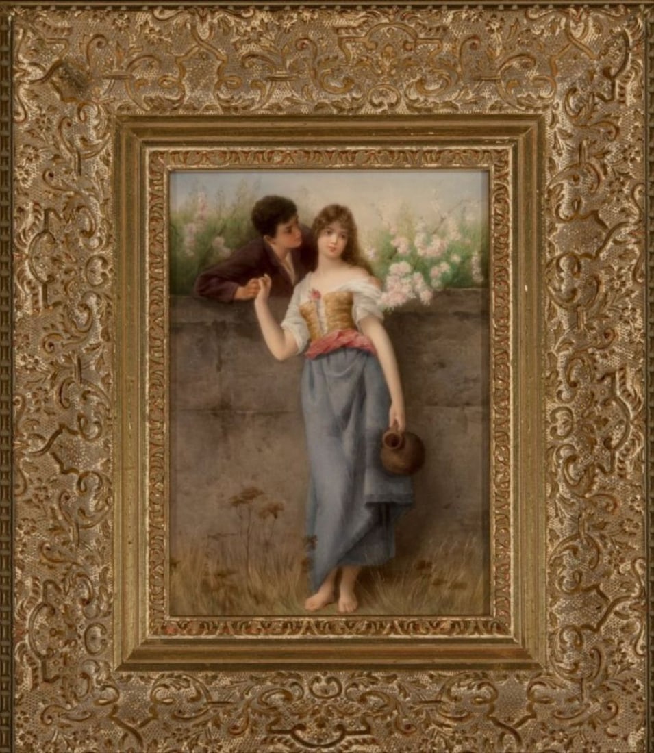 Kpm Porcelain Plaque Summer (1 of 3)