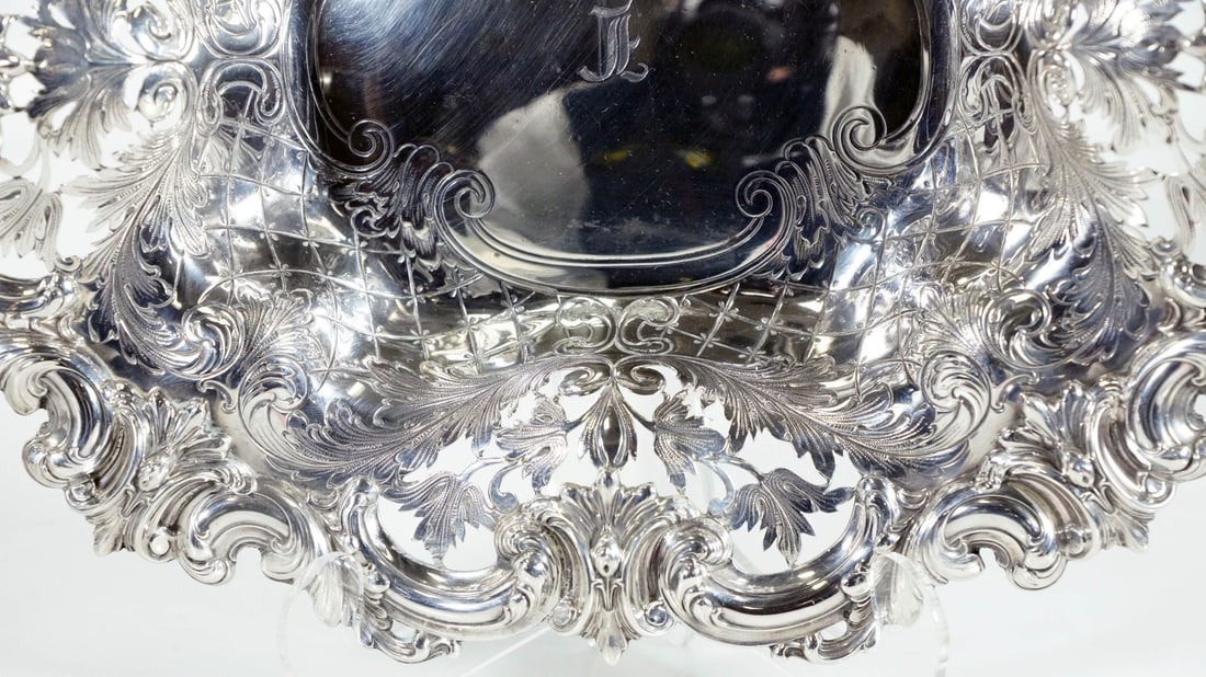 Pierced Sterling Dish - 2