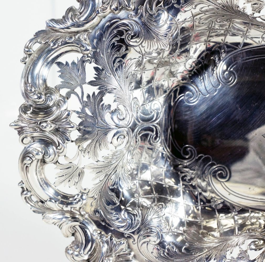 Pierced Sterling Dish - 3