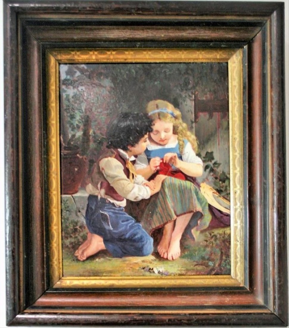 Porcelain Plaque, Kpm Style. (1 of 3)