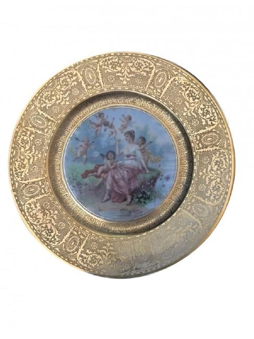 Royal Vienna Style Plate 22K Gold (1 of 1)