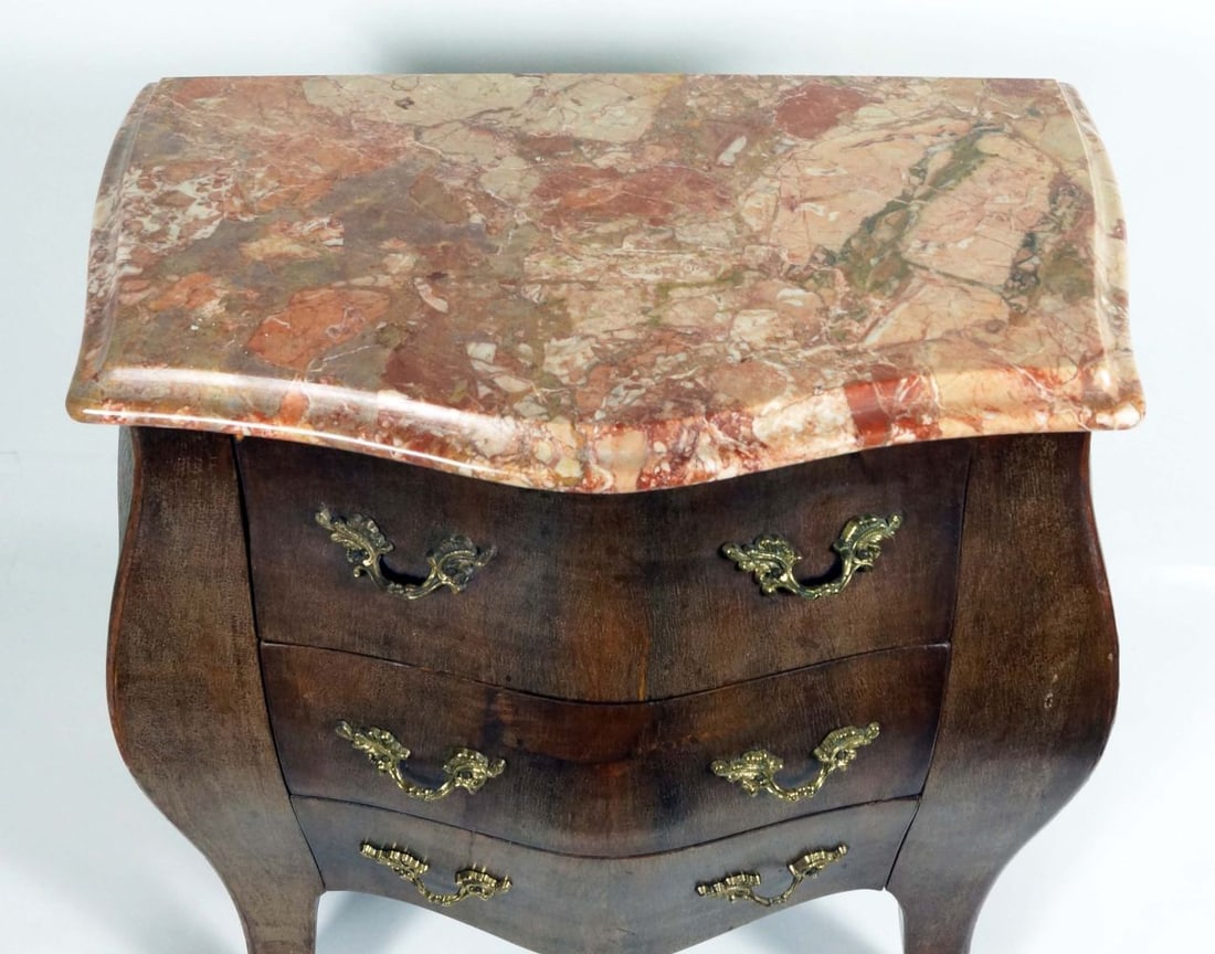 Marble Top Petite Commode - 2