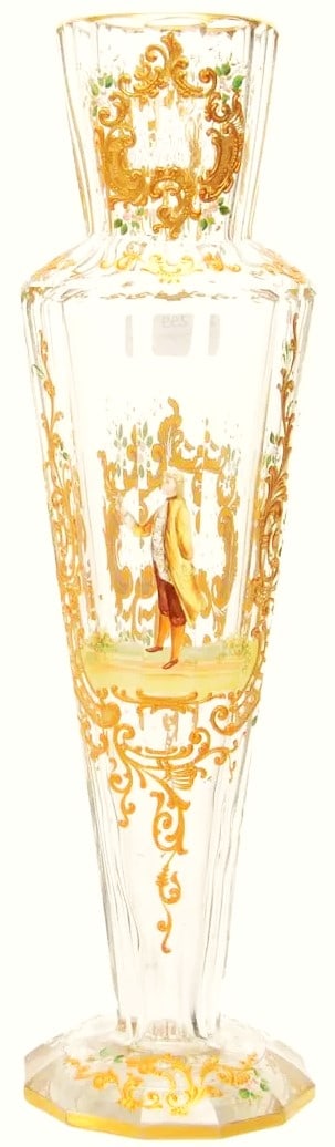 Vase, Clear Art Glass Attributed To Lobmeyr (1 of 3)