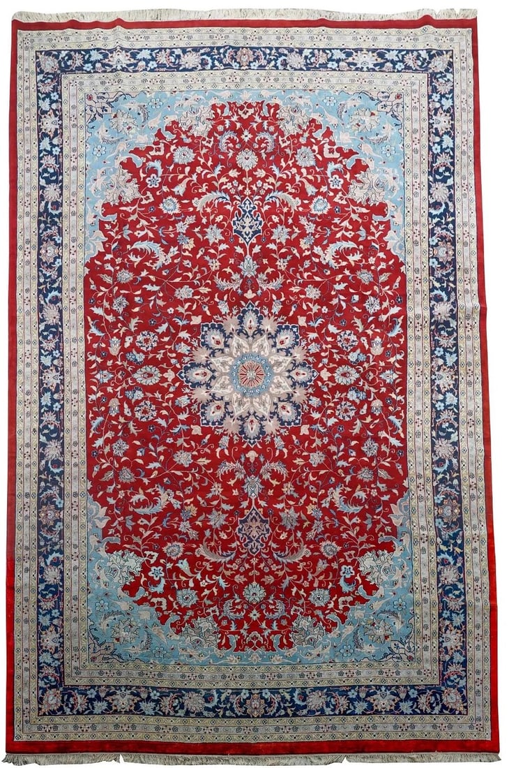 Palace Size 18' x12' Indo Persian Handmade Hand-Knotted Wool Rug Carpet (1 of 1)