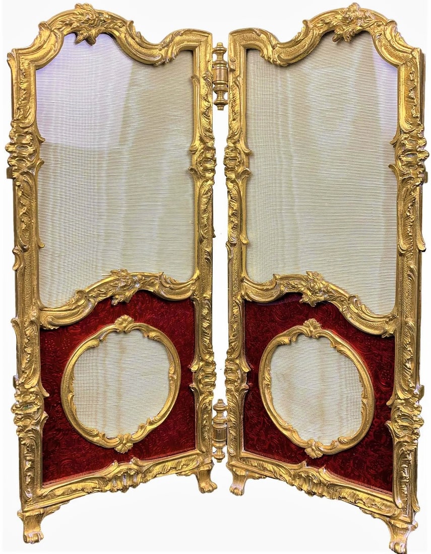 Marque Depose, Paris Bronze & Enamel Screen (1 of 5)