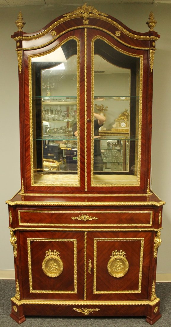 19TH C. ORMOLU MOUNTED CABINET/ DESK