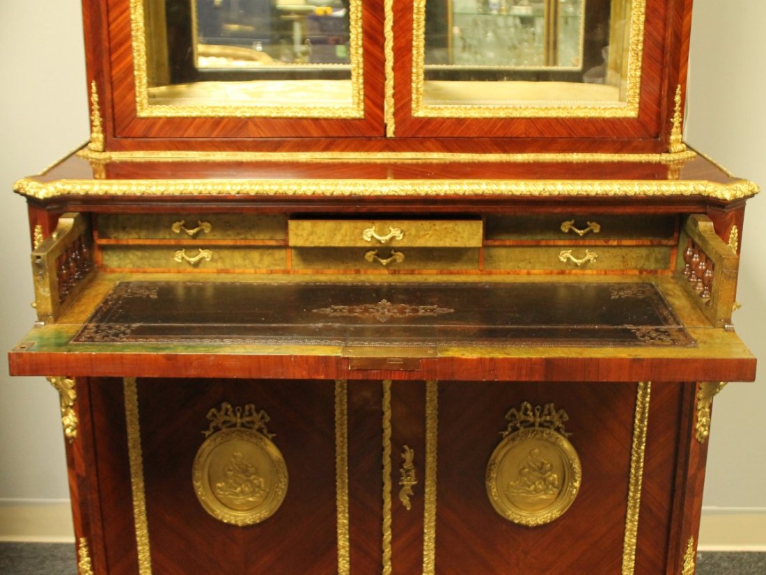 19TH C. ORMOLU MOUNTED CABINET/ DESK - 2