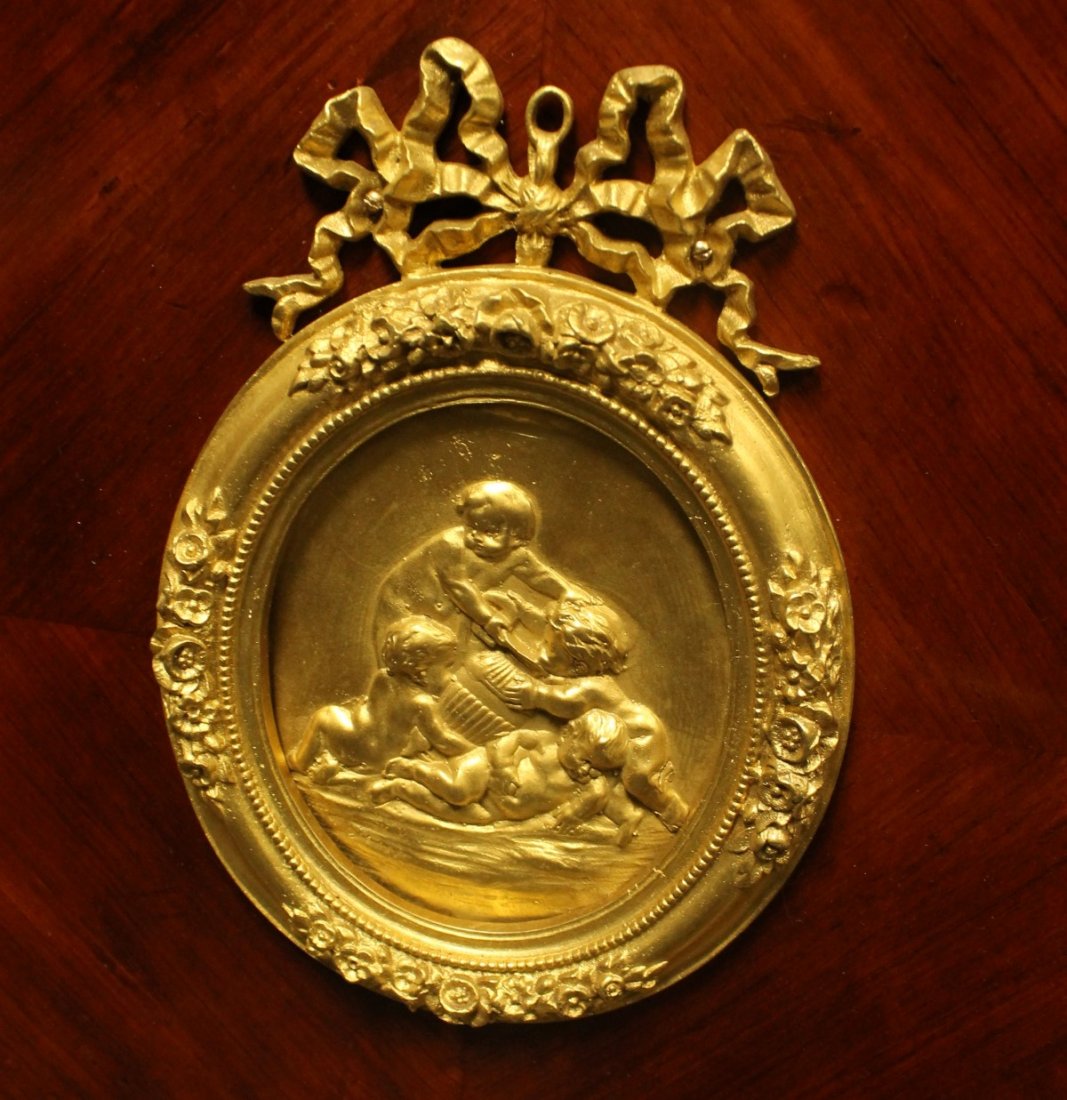 19TH C. ORMOLU MOUNTED CABINET/ DESK - 4