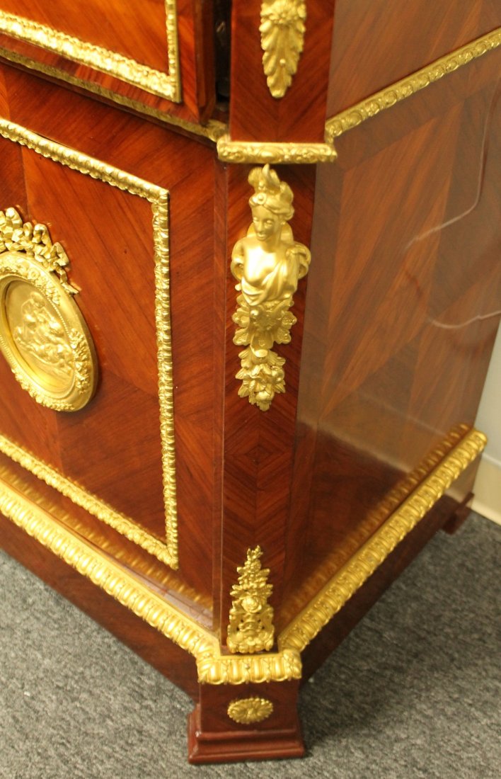 19TH C. ORMOLU MOUNTED CABINET/ DESK - 5