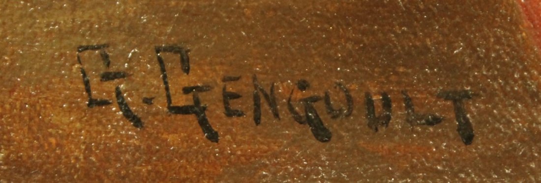 19TH C. PAINTING SIGNED G. GENGOULT - 3