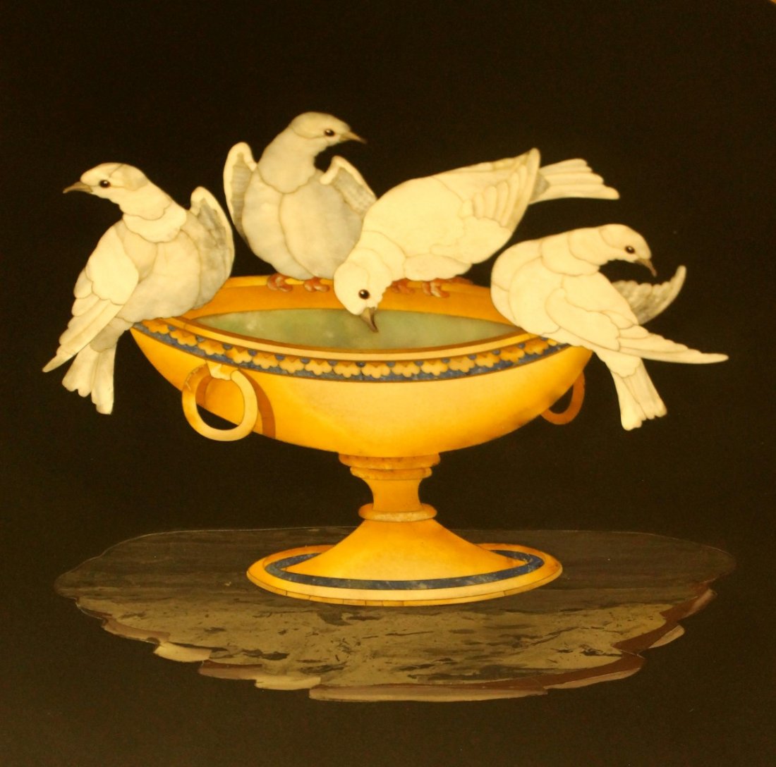 19TH C. PIETRA DURA TOP TABLE - 2