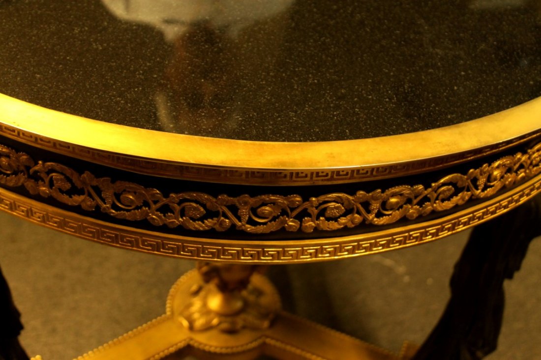 EMPIRE STYLE GILT BRONZE TABLE - 2