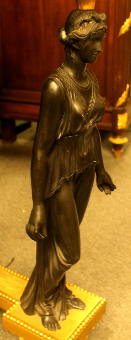 EMPIRE STYLE GILT BRONZE TABLE - 3