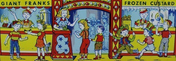 TOY FERRIS WHEEL WITH MICKEY MOUSE AND DONALD DUCK IN C - 2