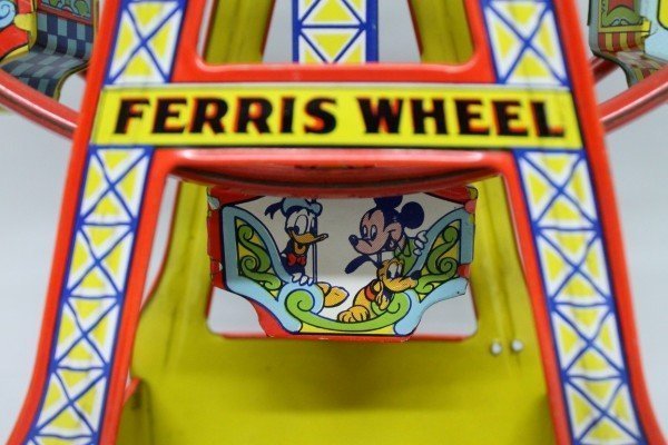 TOY FERRIS WHEEL WITH MICKEY MOUSE AND DONALD DUCK IN C - 4