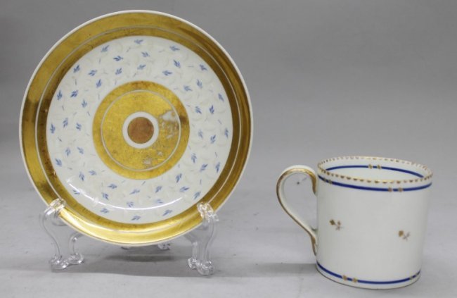 18th century royal Vienna cup and saucer: 18th century royal Vienna cup and saucer. The cup measures H: 2 1/4" and the saucer measures 5 1/4" Diameter