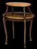 CONTINENTAL MARBLE TOP ETAGERE TABLE