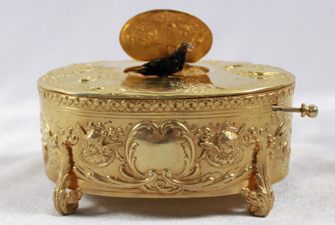 MAGNIFICENT AUSTRO HUNGARIAN BIRD MUSIC BOX (1 of 7)