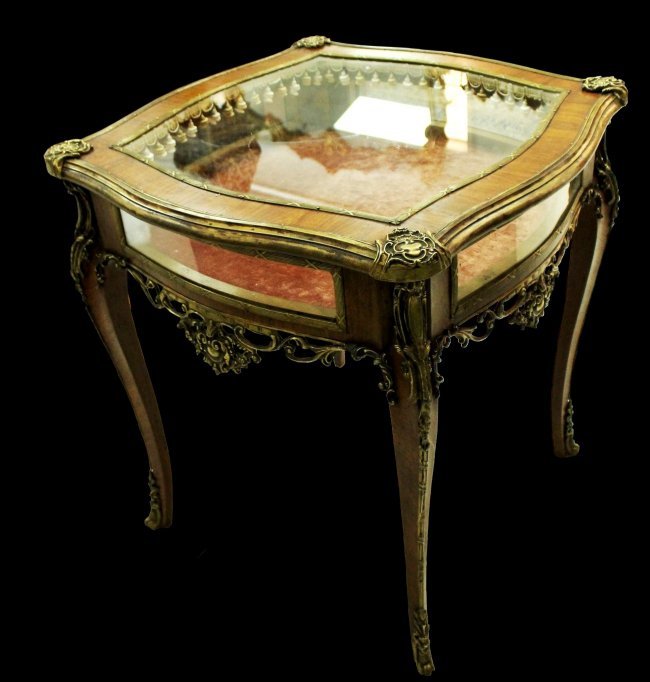 19TH C. DISPLAY CASE TABLE (1 of 4)