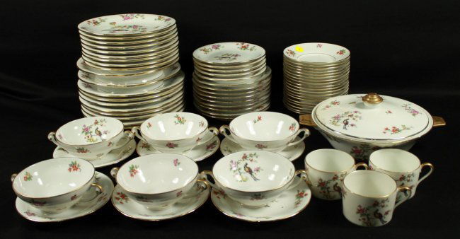 69 PC. LIMOGES PORCELAIN TEASET (1 of 4)