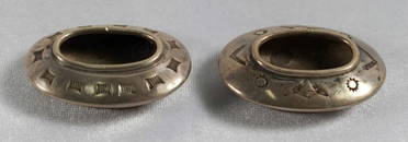 PAIR OF METAL INK DIPPERS