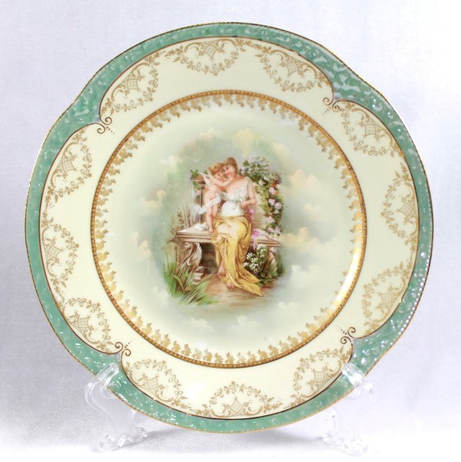 BAVARIA PORCELAIN PORTRAIT PLATE (1 of 5)