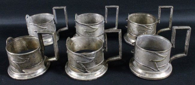 SET OF 6 PERSIAN CUP HOLDERS (1 of 3)