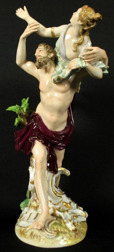 19th C. MEISSEN PORCELAIN FIGURE GROUP OF THE ABDUCTION (1 of 5)