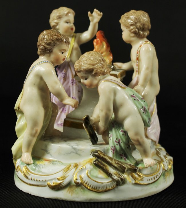 MEISSEN GROUP OF CHERUBS (1 of 4)