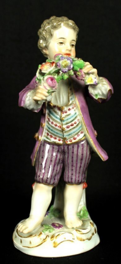 19TH C. ANTIQUE MEISSEN FIGURE (1 of 5)